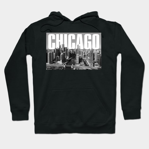 Chicago Cityscape Hoodie by PLAYDIGITAL2020